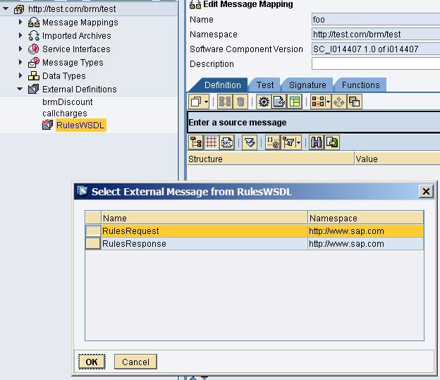 Access SAP NetWeaver Business Rules Management from SAP NetWeaver Process Integration Create
