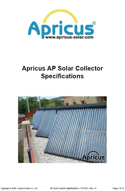 Apricus Solar Collector