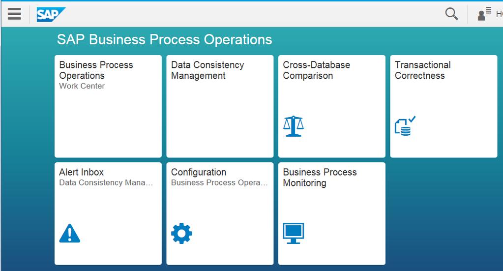 Business Process Operations in Fiori Launchpad The different tools for Business Process Operations can be directly accessed via the FIORI Launchpad.