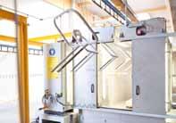 Environmentally-friendly quality surface finishing The modern production line with chain conveying system and 4-zone
