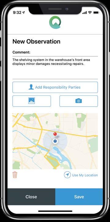 The Quentic App allows you and your colleagues to conveniently transmit incident messages, inspection records,