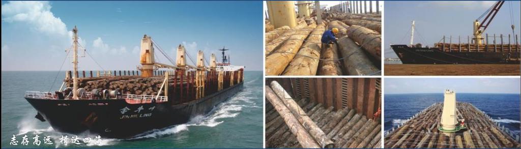 Log Carrier Total 13 Vessels, more than 400,000 tons It's shipping lines cover various key logs