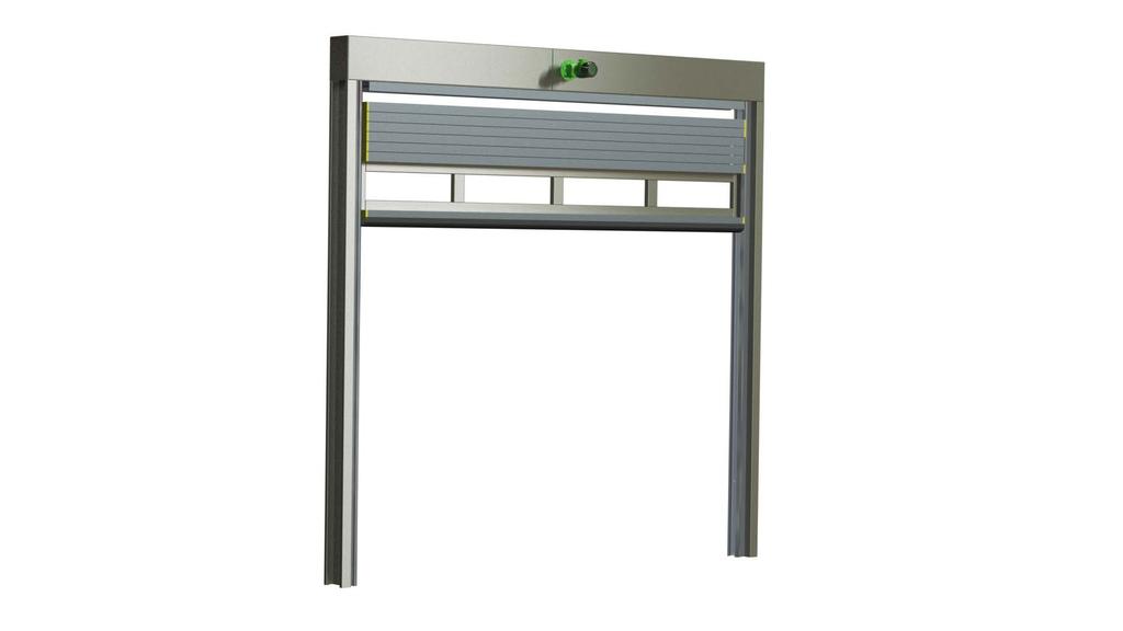 Side guides The Alu-Flex Vertical lifting Fabric door vertical guides are made of structural steel with a suitable depth and width depending on the size of intermediate beams.