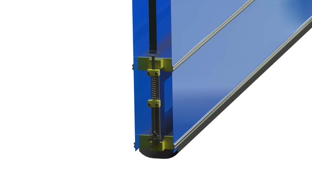 Insulation Data The Alu-Flex Vertical lifting Fabric Door has excellent insulations due to extreme width and sealing properties. Thermal insulation value U<1.5 W/m2.