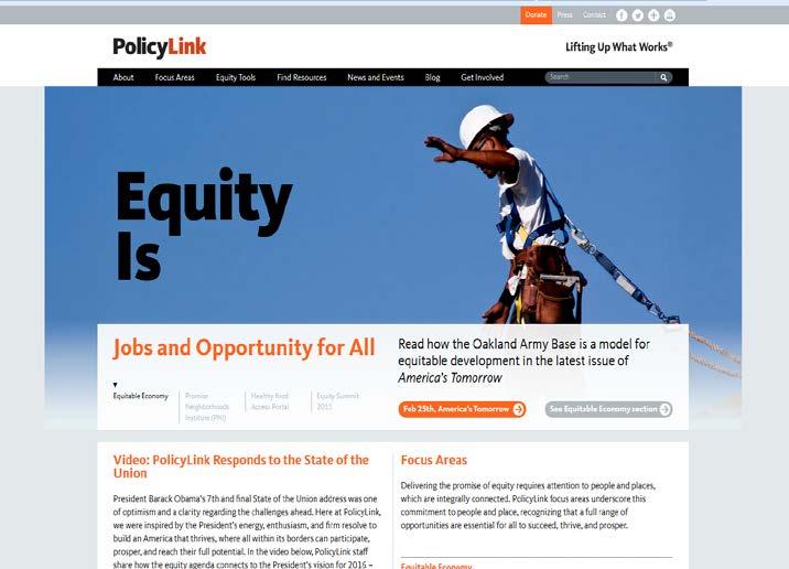 About PolicyLink and the