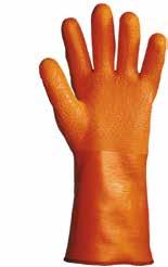 Weather Gloves / 511 120 06 ISOSTAR EN 511 Fluorescent PVC outer surface Extra-long
