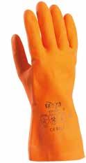 CHEMICAL GLOVES Black Acid Gloves H1 45 Flat H2 45 Serrated Black Acid Gloves Cuff length: 45 cm Thickness: 0.