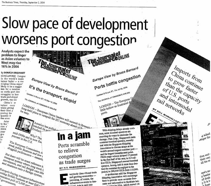 Coping with Growth: Congestion Major ports