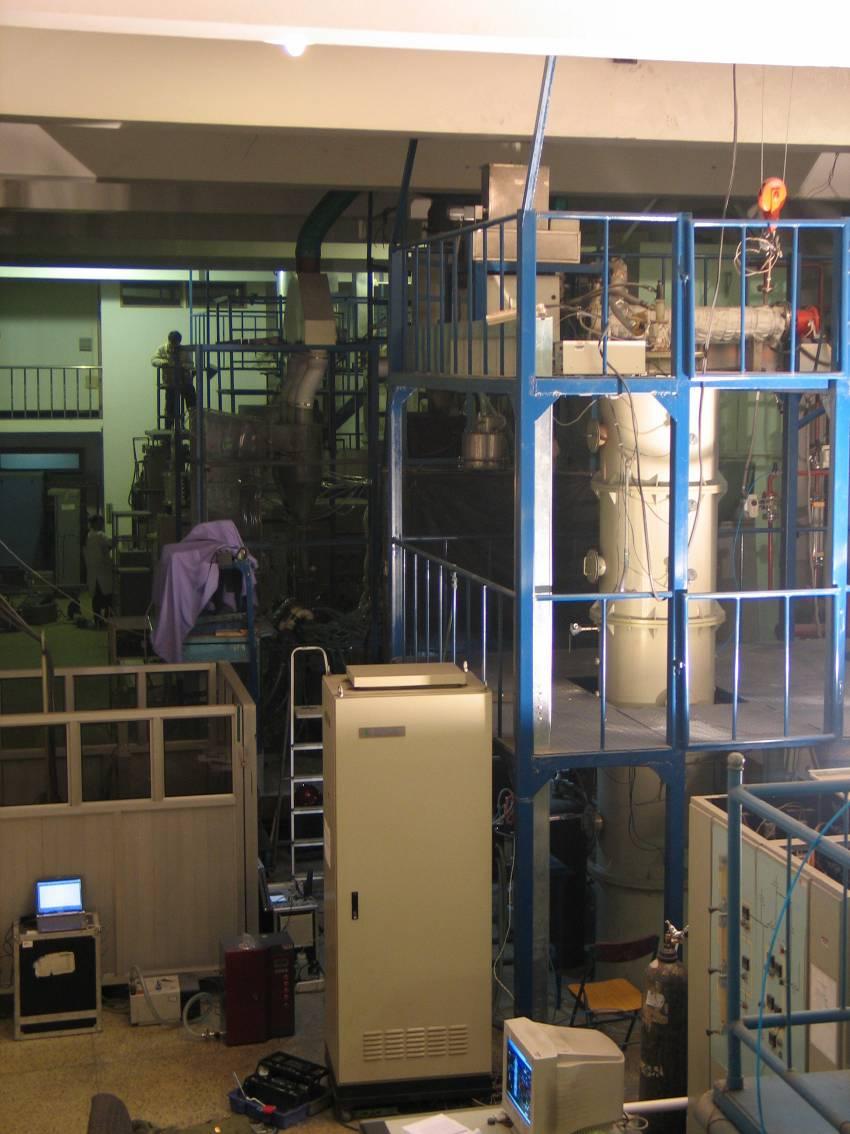 2. Experimental Set-up: lab-scale Tsinghua 25kW one-dimensional, self-sustained, down-fired furnace ~4 meters tall, 5kg/h coal Furnace