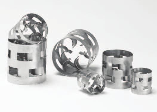Christy Pa Metal Pall Rings Available in a wide range of sizes, thicnesses and metallurgies Well-proven in thousands of installations worldwide Higher hydraulic capacity than first generation metal