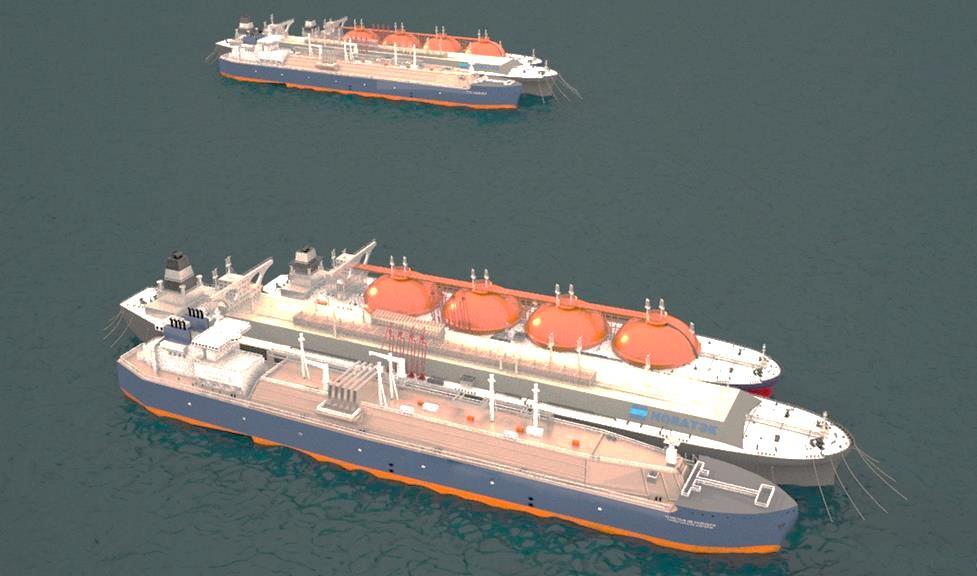 Sabetta 800 m Concept Moored LNG storage ship Option to sell FOB Kamchatka