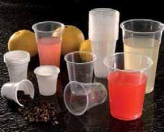 medium and high outputs of PP and GPPS crystal disposable cups, yoghurt pots, ice-cream and