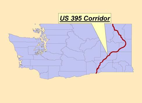 US 395 Truck Configuration Total Daily Truck Trips Straight Truck Straight Truck and Trailer Tractor Only Tractor and Trailer