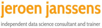 OUR PARTNERS JEROEN JANSSENS CQM GRIBLE RUG REBBELS Jeroen Janssens is an independent consultant and trainer in helping organisations get the most out of their data.