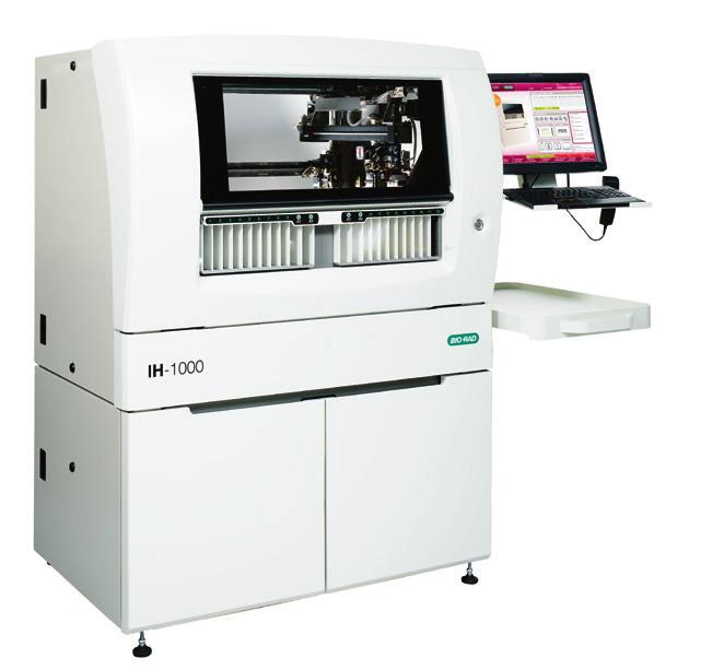area for up to 180 samples and 28 reagent vials Integrated adjustable touchscreen
