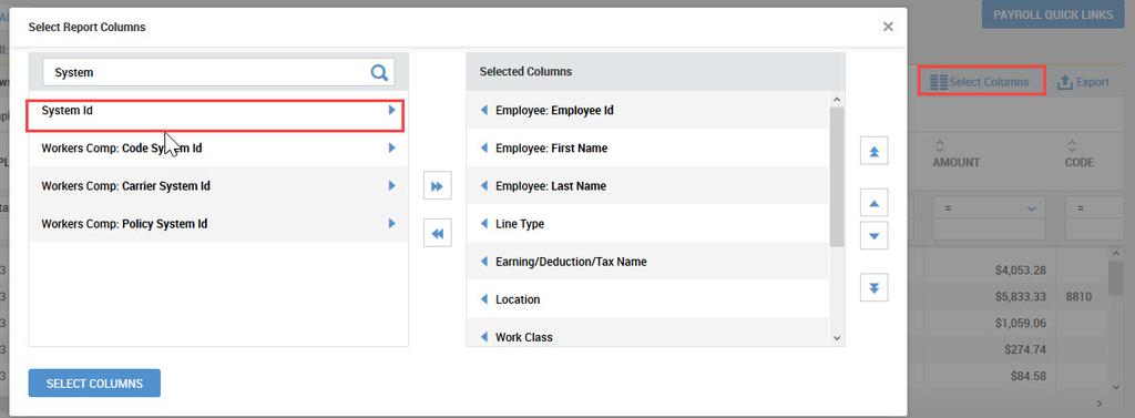 System ID Column Added to Labor Distribution Reports WFR-53531: A System ID column can now be added to all Labor Distribution reports.