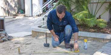 If you re building atop a rigid, level base like concrete or pavers the excavation step is not needed and you can skip to step.