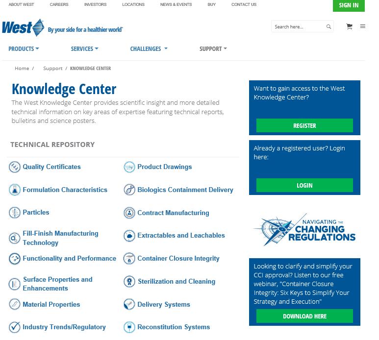 Digital Transformation Offers Knowledge and Online Ordering Opportunities The West Knowledge Center provides