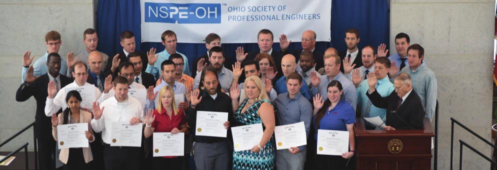 Ohio Engineering CERTIFICATE CEREMONIES Recruit Ohio s Newest PEs. Your company can enjoy high-quality networking opportunities at Ohio Engineering Certificate Ceremonies.