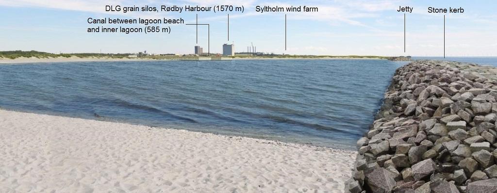 the west and one in a semi-circular lagoon towards the sea. An interior lagoon will be established around the existing sandy beach at Rødbyhavn (Figure 5.10).