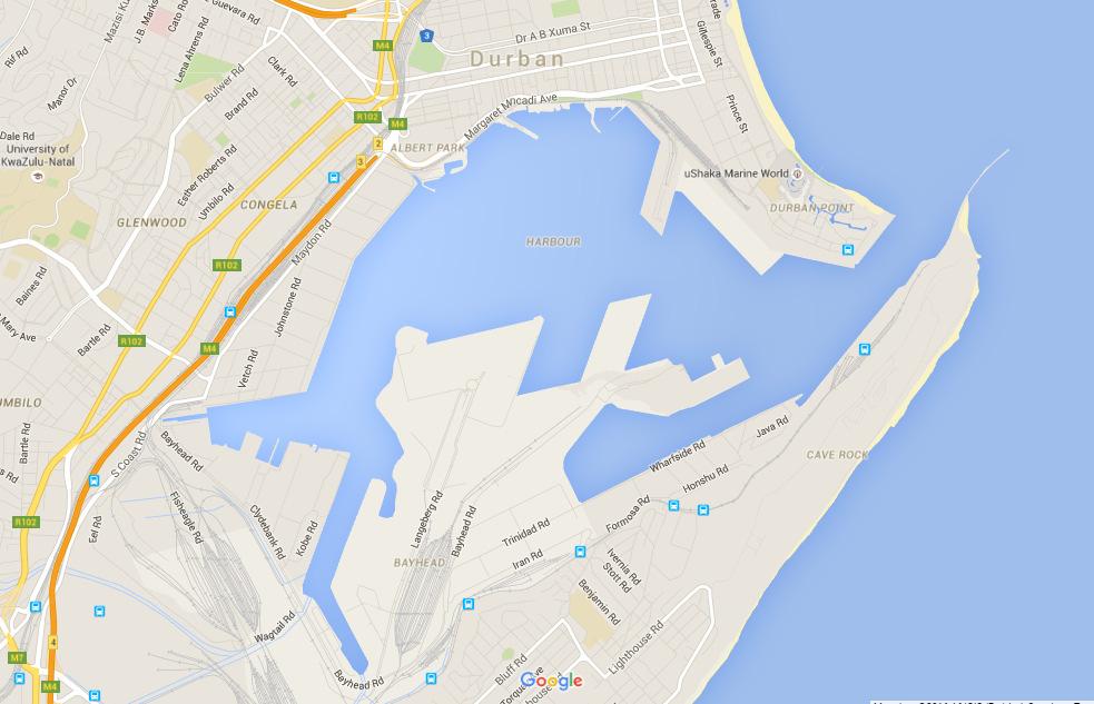 DURBAN HARBOUR 6 7 8 5 3 4 2 1 1. Bulk Connections (Island View 1/2) 2. Durban Bulk Shipping (Island View 3) 3. Bridgeport 4.