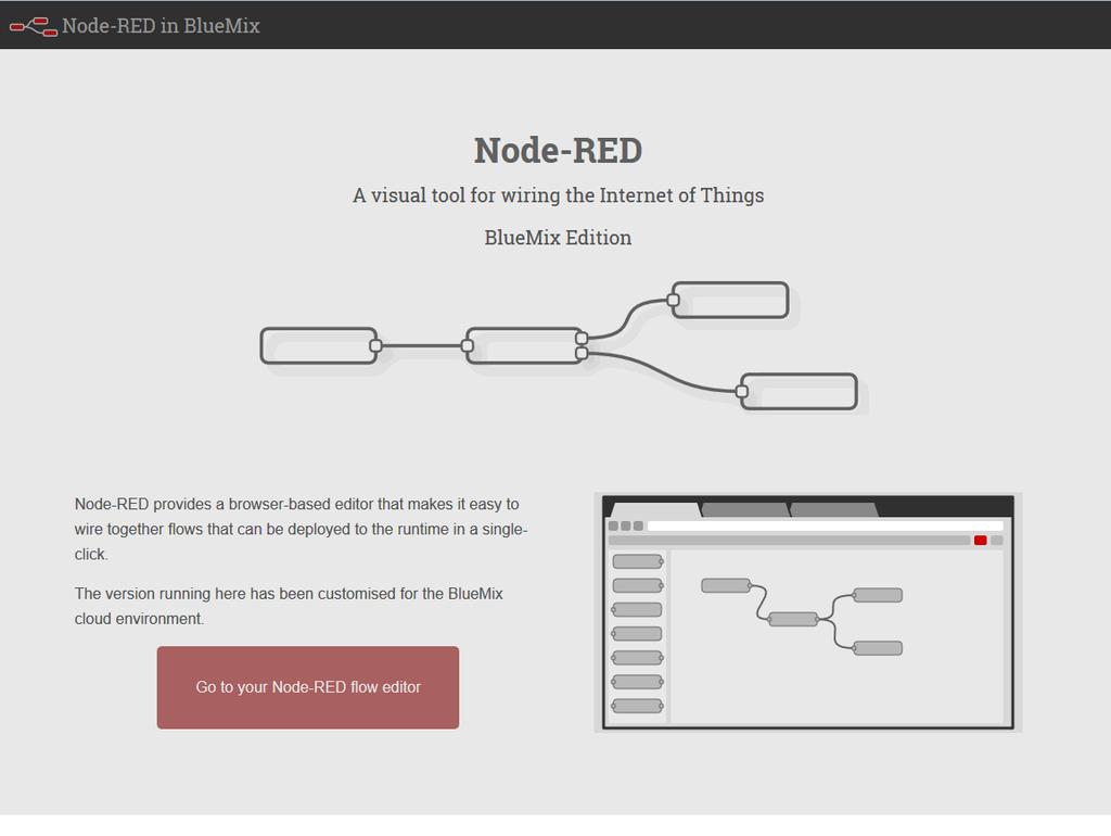 IBM IoT Foundation and Bleumix Node-RED: Easy orchestration without coding Rapidly