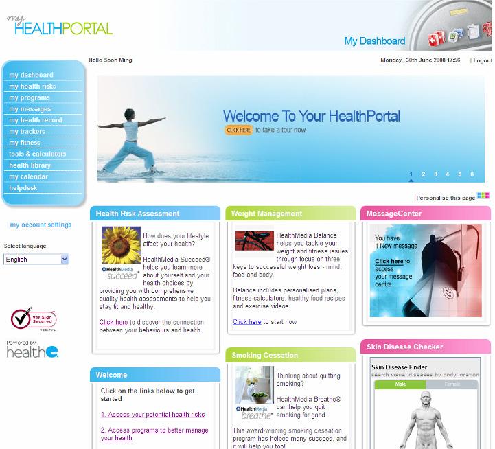 Portal Customised Dashboard PHR / XHR