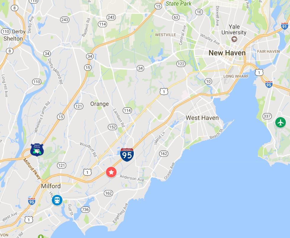 For Lease Location Map Milford, Connecticut 06460 49