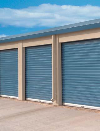 rolling steel series ROLL-UP SHEET DOORS 26 gauge hot-dipped galvanized steel curtain with a baked-on silicone polyester top coat.