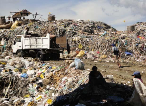 budget for waste management, however, 30%- 60% of waste remain