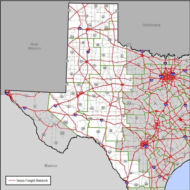 Texas Freight Mobility Plan and Proposed Freight Highway Network TxDOT is leading efforts to work with local,