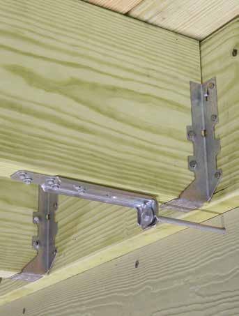 DTT1Z Deck Tension Tie Get Your Deck Up to Code New DTT1Z Deck Tension Tie Provides Alternate Approach to Attaching Decks to Homes The new DTT1Z deck tension tie provides a less invasive approach for