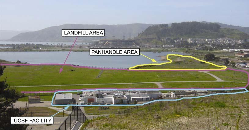 The photograph below shows typical waste in the landfill, and Figure 4 (on page 5) presents a conceptual drawing of the landfill contents adjacent to the UCSF facility.