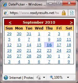 5. If a student s Date of Test (the DOT on reports) is different from the default date that is shown, click in the Test Date field. Click on the correct date in the pop-up calendar. 6.