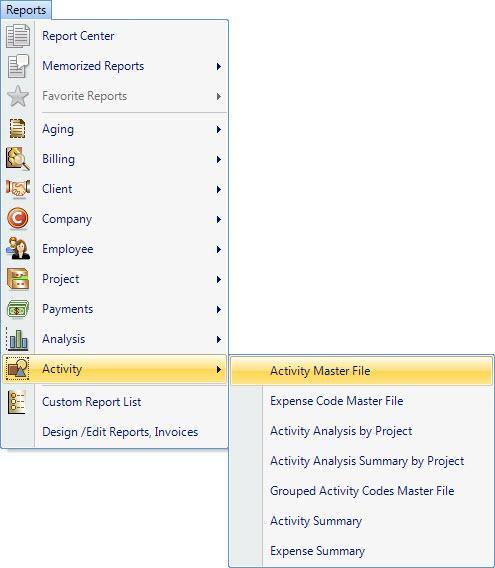 Select and double-click Item List to display that report (if desired, you can print the report). 2.