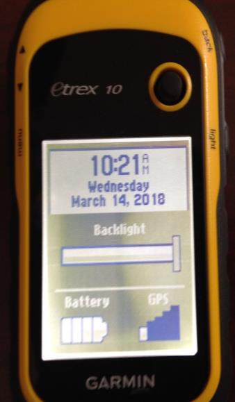 DISPLAY Time Day Date Backlight Gauge Pushing the LIGHT button changes light level Battery