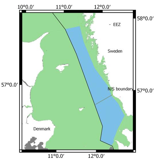 4.5 Kattegat open sea ANNEX 4 Kattegat open sea is a flat transitional area between the high saline regime Skagerrak and the low saline regime Baltic Sea.