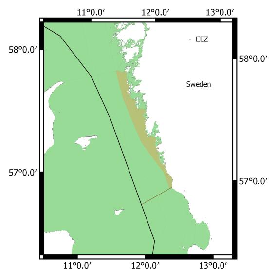 ANNEX 4 4.7 Outer coastal waters of the west coast. Kattegat. (4) The Kattegat outer coastal water is mainly a deep and open area with some sheltering islands in the inner parts.
