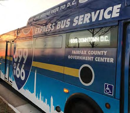 FAIRFAX COUNTY Fairfax Connector Government Center Downtown DC, Route 699 100% Funding Through I-66 Commuter Choice $ 3,336,836 Began operating on December 4, 2017 Route 699 provides express bus
