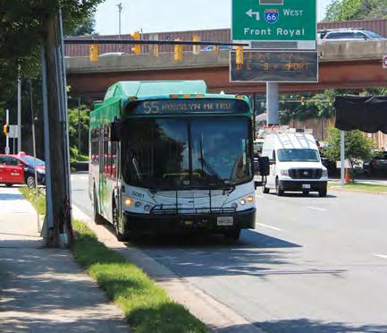 ARLINGTON COUNTY Peak Period Service Expansion to ART Bus Route 55 100% Funding Through I-66 Commuter Choice $ 450,000 Began operating on June 25, 2017 Adding buses to Arlington Transit s 55 route