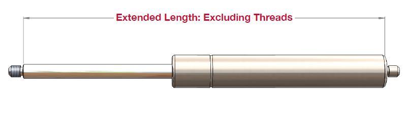 Closed Length The total closed length measured from the centre of one end fit to centre of the next end fit.