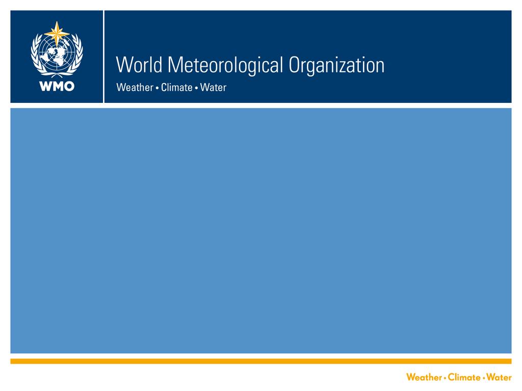 WMO Structured Expert Dialogue (SED) February 2015