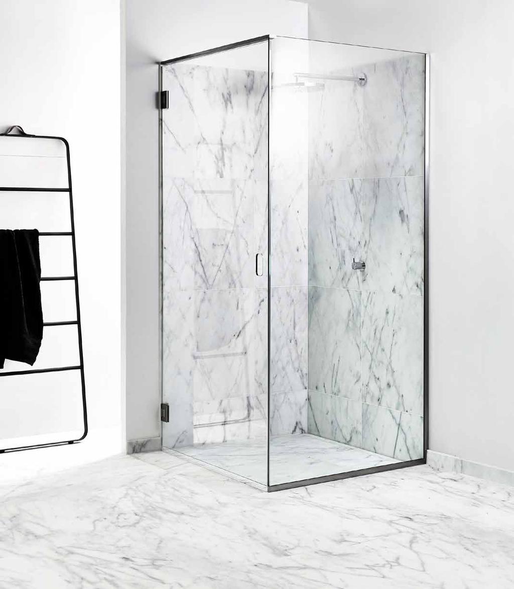 GLASSLINE GlassLine is Unidrain s exclusive serie for the shower cubicle and is produced in tempered glass and stainless steel.