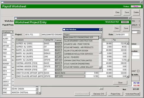 From your worksheets you can override default deductions and earnings in any worksheet for any payroll cycle.