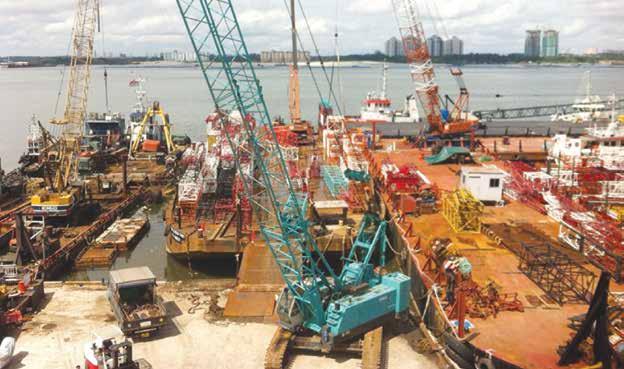 With a waterfront of 80m (W) x 150m (L) extending out to the sea without any obstructions, we provide the following facilities: Loading and unloading of oversized and heavy machinery and equipment,