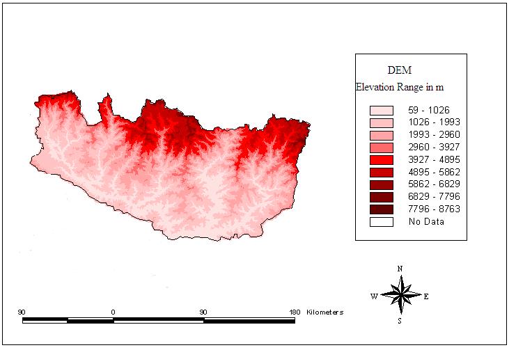 190 Assessment of the flow at the Chatara on Koshi river basin using semi distributed model Soil and Vegetation Data: Vegetation and soil type play vital role in defining the land surface