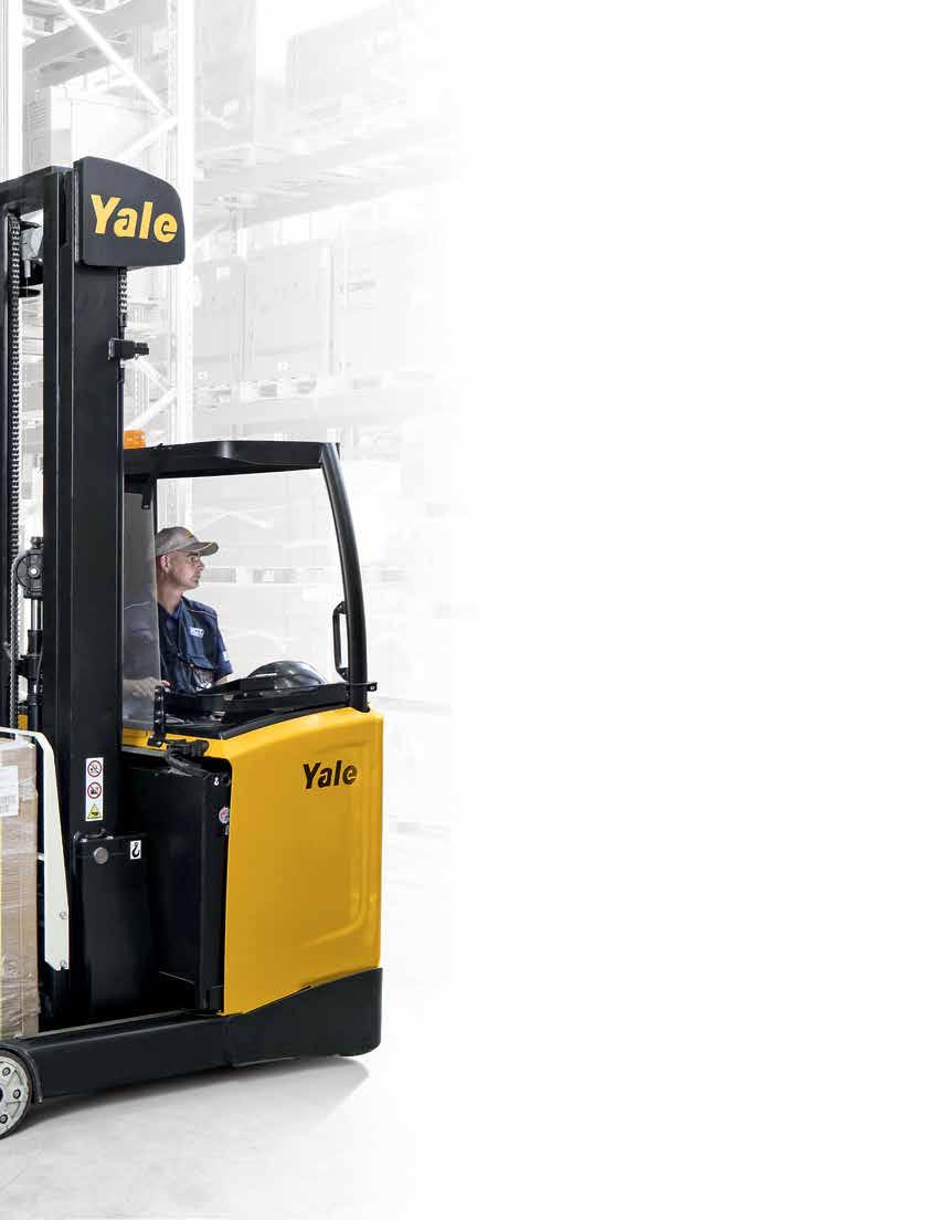 Reach higher. As your customers demand more from you, you should be able to expect more from your reach trucks. The Yale MR moving mast reach truck series delivers more.