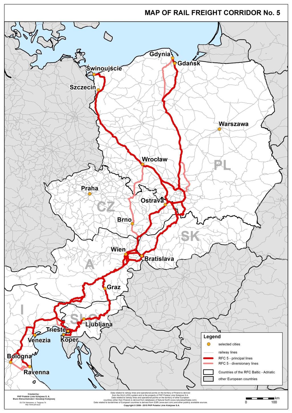 Figure 2 Rail Freight Corridor 5 in