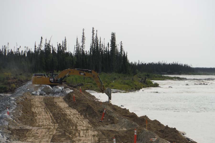 3.0 IN-STREAM WORK 3.1 OPEN WATER MONITORING 3.1.1 QUARRY COFFERDAM CONSTRUCTION The Quarry Cofferdam (Figure 5) was the first cofferdam to be constructed on the Keeyask Generation Project.