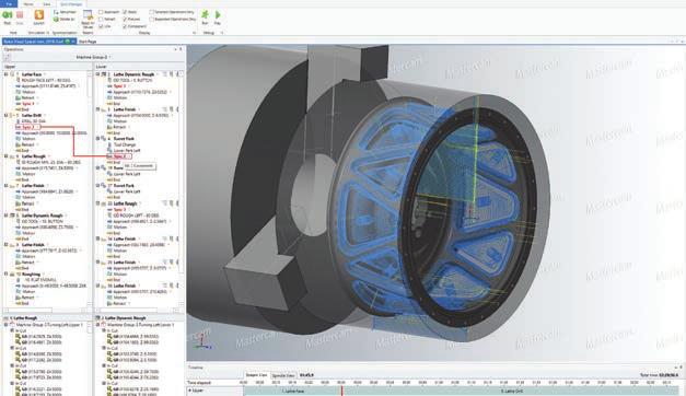 SIMPLIFY YOUR MOST COMPLICATED PROJECTS Mastercam Mill-Turn simplifies today s high-powered, multistream machining centers. With Mastercam, your workflow is efficient.